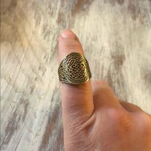 Antique brass ring